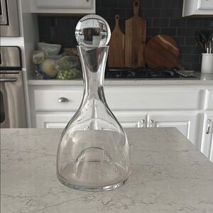 Lenox Tuscany Classics Clear Decanter with Initial D etching